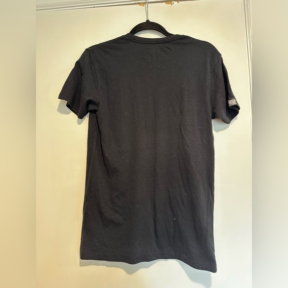 Diesel Power Small Black Linear Graphic Skull Short Sleeve Cotton Blend Tee. - Picture 2 of 8